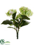 Silk Plants Direct Hydrangea Bush - Green - Pack of 12