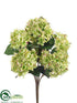 Silk Plants Direct Hydrangea Bush - Cream Green - Pack of 6