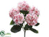 Silk Plants Direct Hydrangea Bush - Pink - Pack of 6