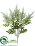 Silk Plants Direct Heather Bush - White - Pack of 12