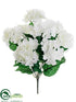 Silk Plants Direct Hydrangea Bush - White - Pack of 12