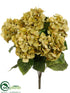 Silk Plants Direct Hydrangea Bush - Green - Pack of 6