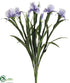 Silk Plants Direct Iris Bush - Lavender - Pack of 4