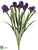 Iris Bush - Purple - Pack of 4