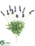 Silk Plants Direct Lavender Bush - Purple - Pack of 12