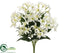 Silk Plants Direct Lily Bush - Cream - Pack of 12