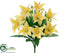 Silk Plants Direct Lily Bush - Yellow - Pack of 12