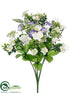 Silk Plants Direct Sweet William, Butterfly Bush - Cream White - Pack of 24