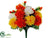 Mum Bush -Orange Yellow - Pack of 12