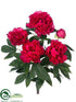 Silk Plants Direct Peony Bush - Beauty - Pack of 12