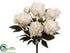 Silk Plants Direct Peony Bush - Cream - Pack of 6