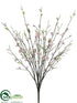 Silk Plants Direct Peach Blossom Bush - Pink Light - Pack of 6