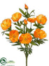 Silk Plants Direct Poppy Bush - Orange - Pack of 12