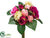 Rose, Hydrangea Bouquet - Beauty Pink - Pack of 6