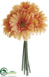 Silk Plants Direct Gerbera Daisy Bouquet - Talisman - Pack of 12