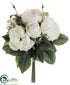 Silk Plants Direct Rose Bouquet - Blush Cream - Pack of 12