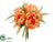 Peony, Fern Bouquet - Peach - Pack of 12