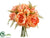 Peony, Fern Bouquet - Peach - Pack of 12