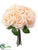 Silk Plants Direct Rose Bouquet - Peach Cream - Pack of 4