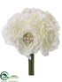 Silk Plants Direct Rose Bouquet - White - Pack of 12