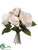 Rose Bouquet - Cream - Pack of 12