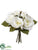 Rose Bouquet - White - Pack of 12