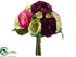 Silk Plants Direct Ranunculus Bouquet - Violet Green - Pack of 6