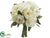 Rose Bouquet - Cream Green - Pack of 4