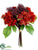 Dahlia Bouquet - Orange Brick - Pack of 6