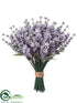 Silk Plants Direct Lavender Bouquet - Lavender Purple - Pack of 6