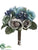 Rose, Berry Bouquet - Aqua Blue - Pack of 12