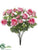 Silk Plants Direct Rose Bush - Pink - Pack of 12