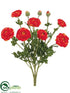 Silk Plants Direct Ranunculus Bush - Flame - Pack of 6