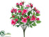 Silk Plants Direct Rose Bush - Pink - Pack of 24