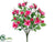 Silk Plants Direct Rose Bush - Cream White - Pack of 24