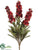 Flower Bush - Burgundy - Pack of 12