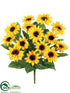 Silk Plants Direct Sunflower Bush - Yellow - Pack of 12