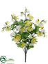 Silk Plants Direct Sweet Pea Bush - Yellow Cream - Pack of 12