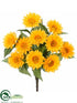 Silk Plants Direct Sunflower Bush - Yellow - Pack of 12