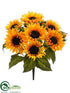 Silk Plants Direct Sunflower Bush - Yellow - Pack of 6