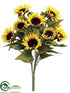 Silk Plants Direct Sunflower Bush - Yellow - Pack of 12