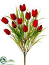 Silk Plants Direct Tulip Bush - Red - Pack of 12