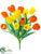 Silk Plants Direct Tulip Bush - Yellow Orange - Pack of 12