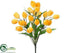 Silk Plants Direct Tulip Bush - Yellow - Pack of 24