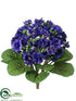 Silk Plants Direct African Violet Bush - Purple - Pack of 12