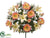 Lily, Gerbera Daisy, Rose Bush - Peach Mixed - Pack of 6