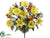 Lily, Gerbera Daisy, Rose Bush - Yellow Mixed - Pack of 6