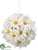 Daisy Kissing Ball - White - Pack of 12