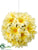 Daisy Kissing Ball - Yellow - Pack of 12