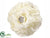 Rhinestone Rose Ball - Cream - Pack of 6